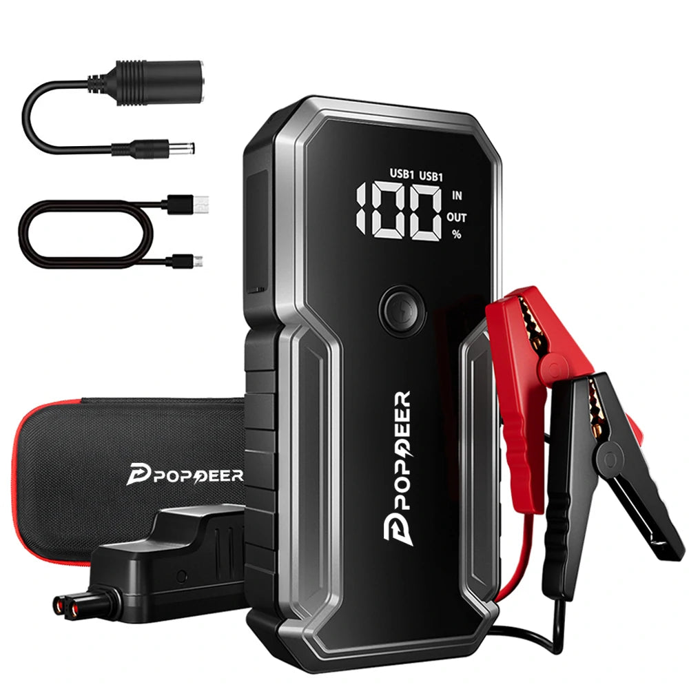 PD-J02 23800Mah 3000A Jump Starter with QC 3.0 Fast Charging for 10.0 Gas/8.0L Diesel