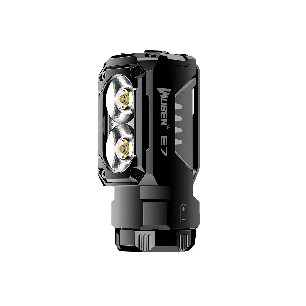 E7 1800Lm Ultra-Compact and Lightweight LED Headlamp & Flashlight with 18350 Battery High Lumen Recheargeable Mini Torch Light LED Headlight